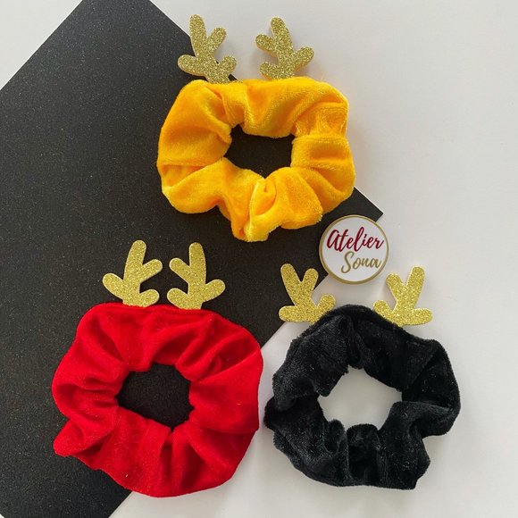 Atelier Sona Accessories - Reindeer Hair Scrunchies - Set of 3